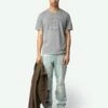 Zadig & Voltaire Tommy T-shirt Granite -Zadig & Voltaire Clothing JMTS01721 GRANITE SHOOTING 67d150b503e34