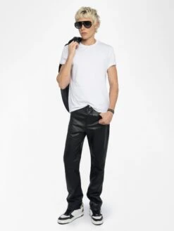 Zadig & Voltaire Tommy T-shirt Blanc -Zadig & Voltaire Clothing JMTS01728 BLANC ADDI 1 683dc9de3c034