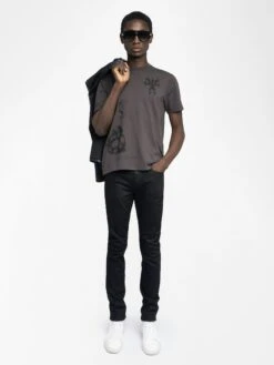 Zadig & Voltaire Tommy T-shirt Dark Chocolate