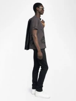 Zadig & Voltaire Tommy T-shirt Dark Chocolate -Zadig & Voltaire Clothing JMTS01729 DARK CHOCOLATE ADDI 3 6848500e14da6