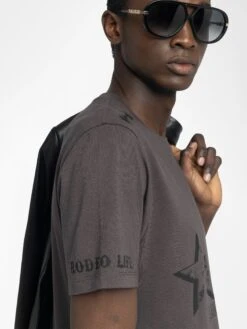 Zadig & Voltaire Tommy T-shirt Dark Chocolate -Zadig & Voltaire Clothing JMTS01729 DARK CHOCOLATE ADDI 4 68484f04c6f45