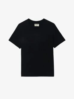 Zadig & Voltaire Tommy T-shirt Black -Zadig & Voltaire Clothing JMTS01739 BLACK PACKSHOT 6863ba515b8c7
