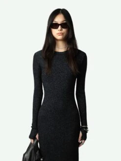 Zadig & Voltaire Ruby Dress Black -Zadig & Voltaire Clothing JWDR00068 NOIR ADDI 1 668d3ac271a00