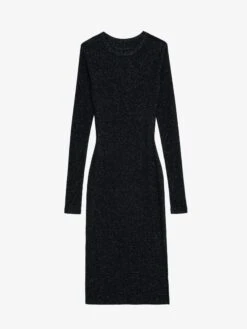 Zadig & Voltaire Ruby Dress Black -Zadig & Voltaire Clothing JWDR00068 NOIR PACKSHOT 6694eb89af9e3