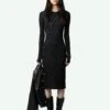Zadig & Voltaire Ruby Dress Black -Zadig & Voltaire Clothing JWDR00068 NOIR SHOOTING 668d3ad355a36