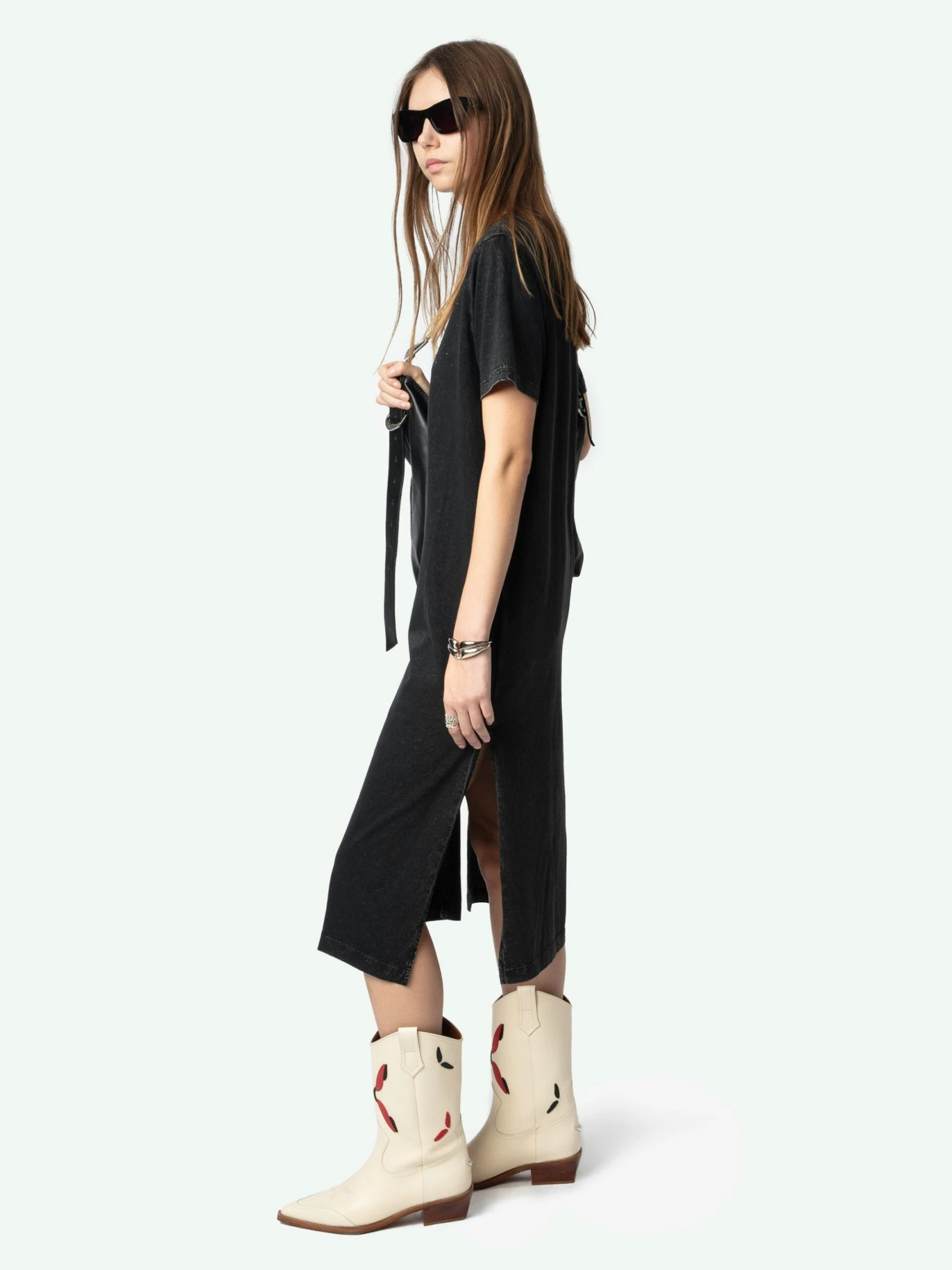 Zadig & Voltaire Zaid Dress Carbone 5 Zadig & Voltaire Zaid Dress Carbone - Image 3