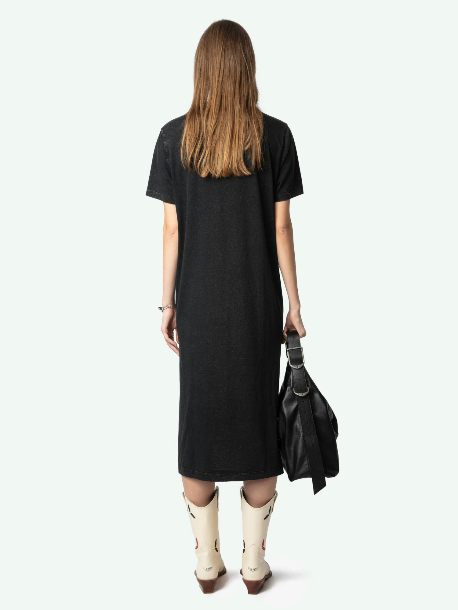 Zadig & Voltaire Zaid Dress Carbone 4 Zadig & Voltaire Zaid Dress Carbone - Image 2