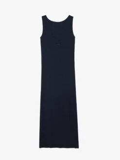 Zadig & Voltaire Deva Navy Sleeveless Dress Encre -Zadig & Voltaire Clothing JWDR01079 ENCRE PACKSHOT 67e2cd96bc252