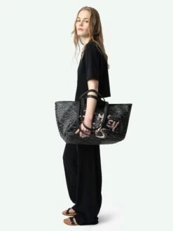 Zadig & Voltaire Clem Women's Black Linen Pants Black -Zadig & Voltaire Clothing JWSP00010 BLACK ADDI 1 67a9e08b0010d