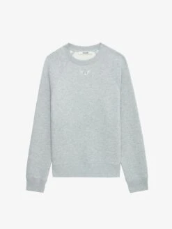 Zadig & Voltaire Upper Diamante Wings Sweatshirt Gris Chine Clair 11 Zadig & Voltaire Upper Diamante Wings Sweatshirt Gris Chine Clair -Zadig & Voltaire Clothing JWSS00606 GRIS CHINE CLAIR PACKSHOT 664334fb2351e