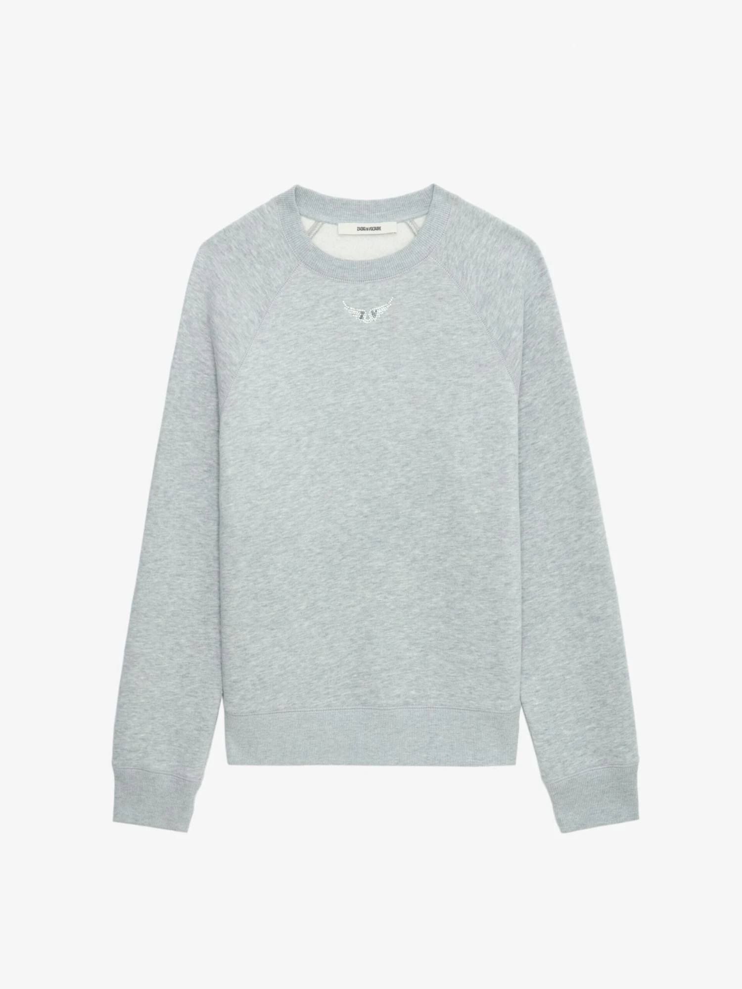 Zadig & Voltaire Upper Diamante Wings Sweatshirt Gris Chine Clair 7 Zadig & Voltaire Upper Diamante Wings Sweatshirt Gris Chine Clair - Image 5