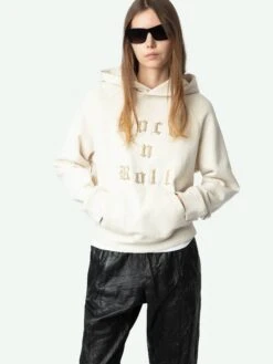 Zadig & Voltaire Georgy Sweatshirt Light Sugar -Zadig & Voltaire Clothing JWSS01607 LIGHT SUGAR ADDI 1 675ff29e8a60e