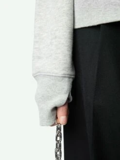 Zadig & Voltaire Mia Sweatshirt Gris Chine Clai 13 Zadig & Voltaire Mia Sweatshirt Gris Chine Clai -Zadig & Voltaire Clothing JWSS01623 GRIS CHINE CLAI ADDI 1 6763e4c8e0571