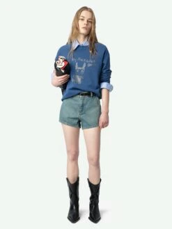 Zadig & Voltaire Upper Sweatshirt Surf 12 Zadig & Voltaire Upper Sweatshirt Surf -Zadig & Voltaire Clothing JWSS01650 SURF ADDI 1 67a9e0d9b11aa