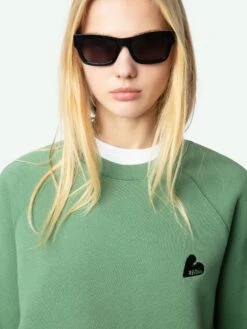 Zadig & Voltaire Upper Sweatshirt Coriander 10 Zadig & Voltaire Upper Sweatshirt Coriander -Zadig & Voltaire Clothing JWSS01654 CORIANDER HOVER 672a4134c7b74