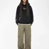 Zadig & Voltaire Georgy Grey Women's Rhinestone Sweatshirt Black