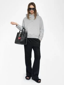 Zadig & Voltaire Georgy Grey Women's Rhinestone Sweatshirt Gris Chine -Zadig & Voltaire Clothing JWSS01665 GRIS CHINE ADDI 1 684851c07af4e