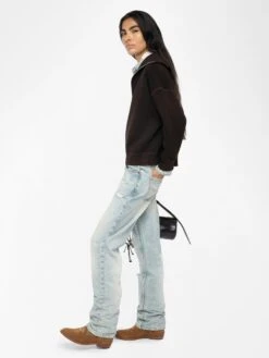 Zadig & Voltaire Sweatshirt Maya Dark Chocolate -Zadig & Voltaire Clothing JWSS01673 DARK CHOCOLATE ADDI 2 686b80e9472ac