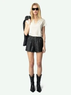 Zadig & Voltaire Henley T-shirt Ecru