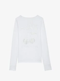 Zadig & Voltaire Henley T-shirt White -Zadig & Voltaire Clothing JWTN02607 WHITE PACKSHOT 2 6763e2e513f6c