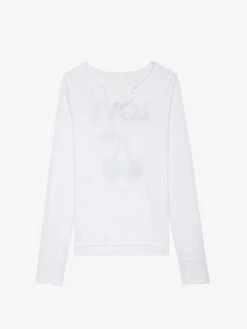 Zadig & Voltaire Henley T-shirt White -Zadig & Voltaire Clothing JWTN02607 WHITE PACKSHOT 6763e2ee2473a