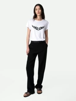 Zadig & Voltaire Woop Peace & Love Wings T-shirt White