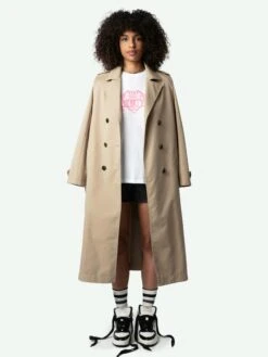 Zadig & Voltaire Edwin Hearts T-shirt White -Zadig & Voltaire Clothing JWTS01665 BLANC ADDI 3 6683f04fb37e1