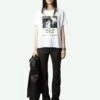 Zadig & Voltaire Tommer Concert T-shirt White -Zadig & Voltaire Clothing JWTS01679 BLANC SHOOTING 668cff8c395ae