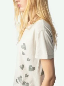 Zadig & Voltaire Marta T-shirt Light Grey -Zadig & Voltaire Clothing JWTS02731 LIGHT GREY HOVER 6728e19f8daef