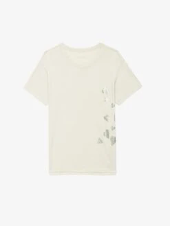 Zadig & Voltaire Marta T-shirt Light Grey -Zadig & Voltaire Clothing JWTS02731 LIGHT GREY PACKSHOT 6728b2f3e7e7c