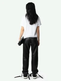 Zadig & Voltaire Edwin T-shirt White -Zadig & Voltaire Clothing JWTS02734 WHITE BACK 67b745faa9a21