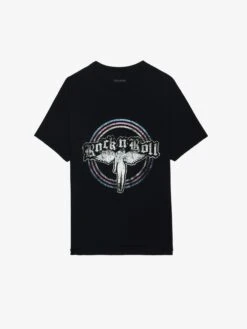 Zadig & Voltaire Tommer T-shirt Black -Zadig & Voltaire Clothing JWTS02778 BLACK PACKSHOT 6728b24bef8d5