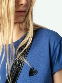 Zadig & Voltaire Marta T-shirt Surf -Zadig & Voltaire Clothing JWTS02781 SURF HOVER 67a624fca85e8