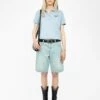 Zadig & Voltaire Mirta Cropped Polo Shirt Cloud -Zadig & Voltaire Clothing JWTS02792 CLOUD SHOOTING 681b68890440f