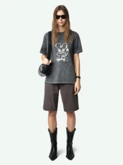 Zadig & Voltaire Edwin T-shirt Carbone