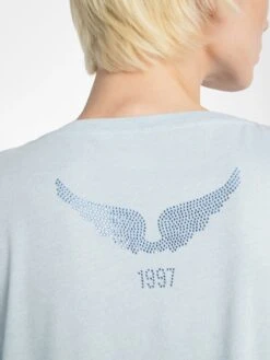 Zadig & Voltaire Alys T-shirt Cloud -Zadig & Voltaire Clothing JWTS02818 CLOUD ADDI 3 685e8c77dc25c