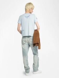 Zadig & Voltaire Alys T-shirt Cloud -Zadig & Voltaire Clothing JWTS02818 CLOUD BACK 685e8cdc599ef