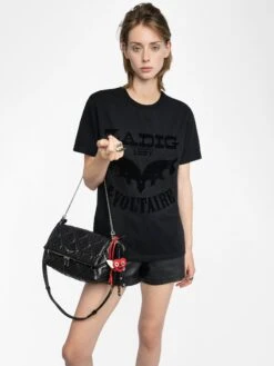 Zadig & Voltaire Edwin T-shirt Black -Zadig & Voltaire Clothing JWTS02826 BLACK HOVER 687df5a5e6a7e
