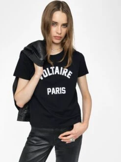Zadig & Voltaire Alys T-shirt Black 11 Zadig & Voltaire Alys T-shirt Black -Zadig & Voltaire Clothing JWTS02837 BLACK ADDI 2 684852564669e
