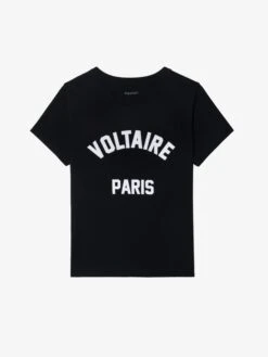 Zadig & Voltaire Alys T-shirt Black 13 Zadig & Voltaire Alys T-shirt Black -Zadig & Voltaire Clothing JWTS02837 BLACK PACKSHOT 684fe1ad40c13