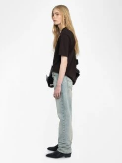 Zadig & Voltaire Edwin T-shirt Dark Chocolate -Zadig & Voltaire Clothing JWTS02845 DARK CHOCOLATE ADDI 3 6837005946c79