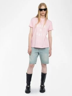 Zadig & Voltaire Edwin T-shirt Candy -Zadig & Voltaire Clothing JWTS02868 CANDY ADDI 1 68370132115f3