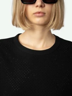 Zadig & Voltaire Cecilia Tank Top Black -Zadig & Voltaire Clothing JWTT00244 NOIR HOVER 6704e37743d93