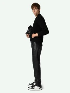 Zadig & Voltaire Cashton Wool Cardigan Black -Zadig & Voltaire Clothing KMCA00227 NOIR ADDI 3 670548d144fec