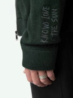 Zadig & Voltaire Clash Cardigan Beetle -Zadig & Voltaire Clothing KMCA01237 BEETLE ADDI 3 67619a7e5016f