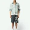 Zadig & Voltaire Pazzo Shorts Vert De Gris -Zadig & Voltaire Clothing KMPA01006 VERT DE GRIS SHOOTING 67d2edff1dcd6