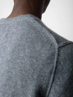 Zadig & Voltaire Kennedy Cashmere Sweater Gris Moyen -Zadig & Voltaire Clothing KMSW00679 GRIS MOYEN ADDI 3