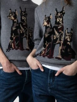 Zadig & Voltaire Kennedy Cashmere Sweater Gris Moyen -Zadig & Voltaire Clothing KMSW00679 GRIS MOYEN ADDI 4