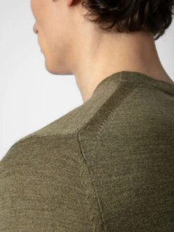 Zadig & Voltaire Kennedy Sweater Used Kaki 11 Zadig & Voltaire Kennedy Sweater Used Kaki -Zadig & Voltaire Clothing KMSW00681 USED KAKI ADDI 2 1