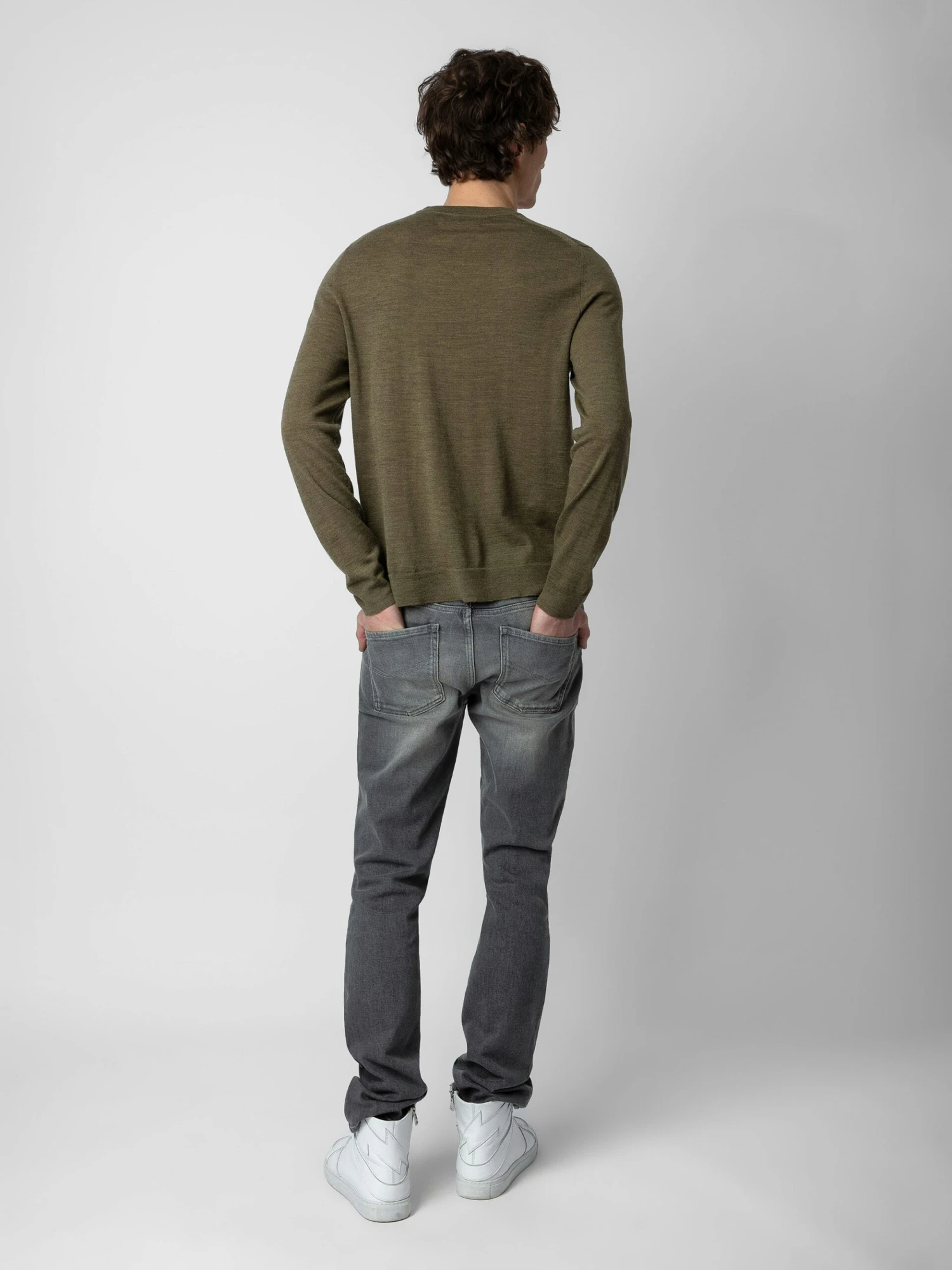 Zadig & Voltaire Kennedy Sweater Used Kaki 4 Zadig & Voltaire Kennedy Sweater Used Kaki - Image 2